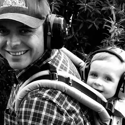 Luke with child